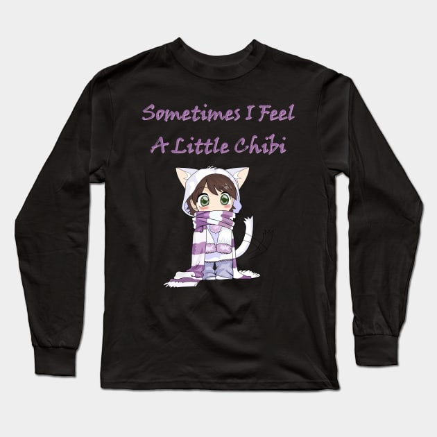 sometimes I feel a little chibi Long Sleeve T-Shirt by benhonda2